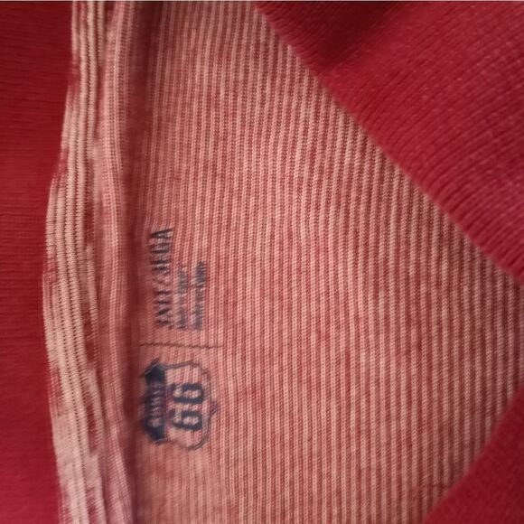 Route 66 Red Short Sleeve Polo Shirt with White striped collar Men 3XL - Picture 3 of 8